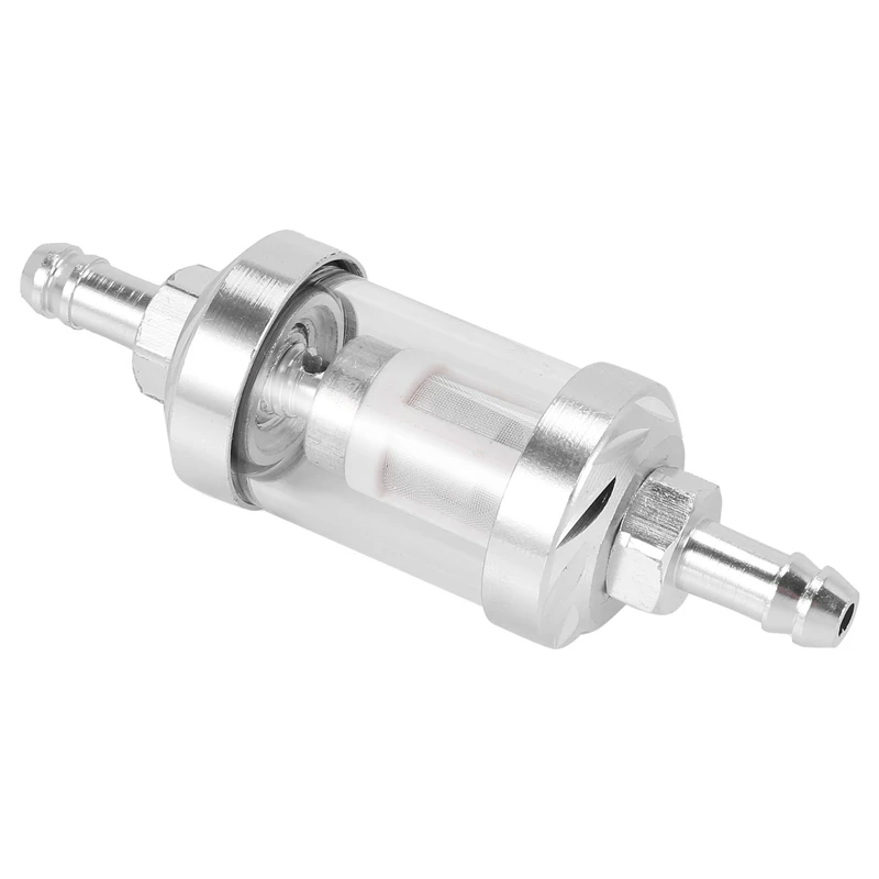 Универсальный хромированный стеклянный топливный бензиновый дизельный встроенный фильтр 5/16 "8 мм Серебристый
Универсальный хромированный стеклянный топливный бензиновый дизельный встроенный фильтр 5/16 "8 мм Серебристый