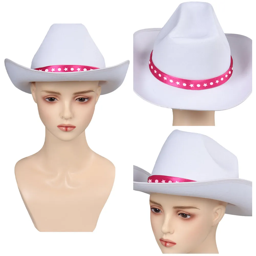 Movie 2023 Barbier Margot Cosplay Hat Cap Halloween Costume Accessories Female Cowboy Hat
Movie 2023 Barbier Margot Cosplay Hat Cap Halloween Costume Accessories Female Cowboy Hat