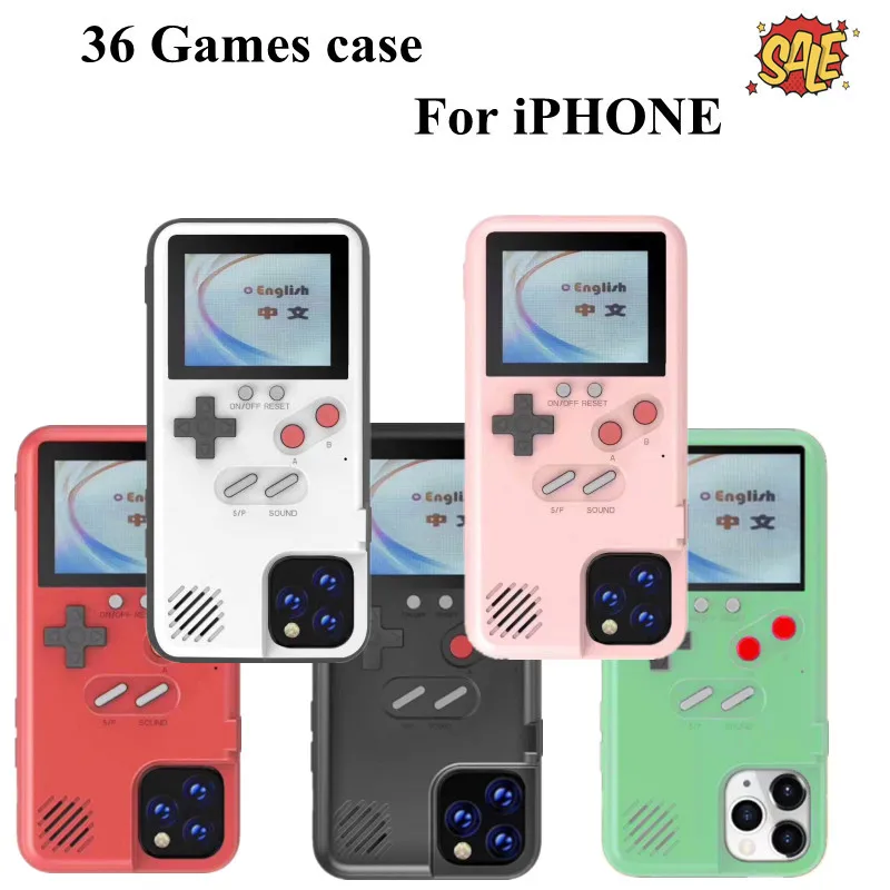 Game Case For iPhone 13 12 11 Pro MAX Full Color Display 36 Game phone Case TPU Frame gameboy cover for iPhone12 PRO Mini
Game Case For iPhone 13 12 11 Pro MAX Full Color Display 36 Game phone Case TPU Frame gameboy cover for iPhone12 PRO Mini