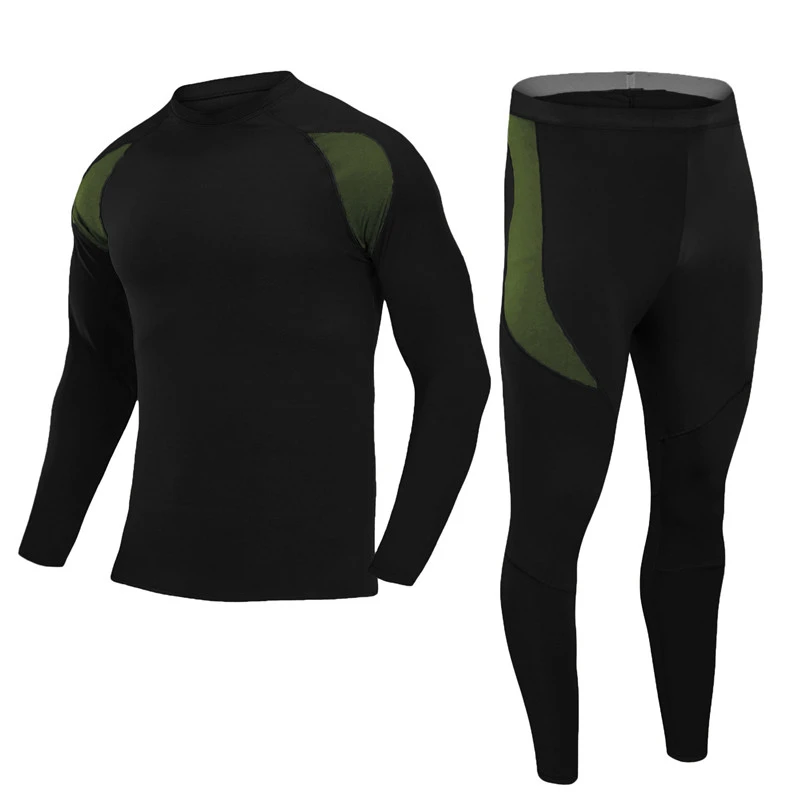 

Outdoor Thermal Underwear Suit Men Quick Dry Anti-microbial Stretch Men's Trekking Camping Climbing Sports Warm Underwear