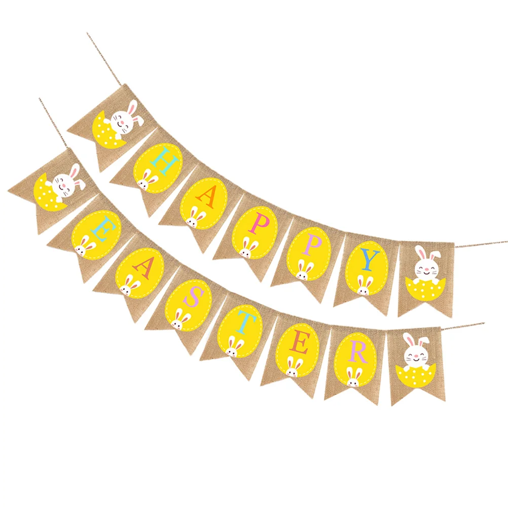 1 Set Happy Banner Burlap Bunny Bunting Garland Rabbit Egg Sign Flags for Party Hanging Yellow
1 Set Happy Banner Burlap Bunny Bunting Garland Rabbit Egg Sign Flags for Party Hanging Yellow
