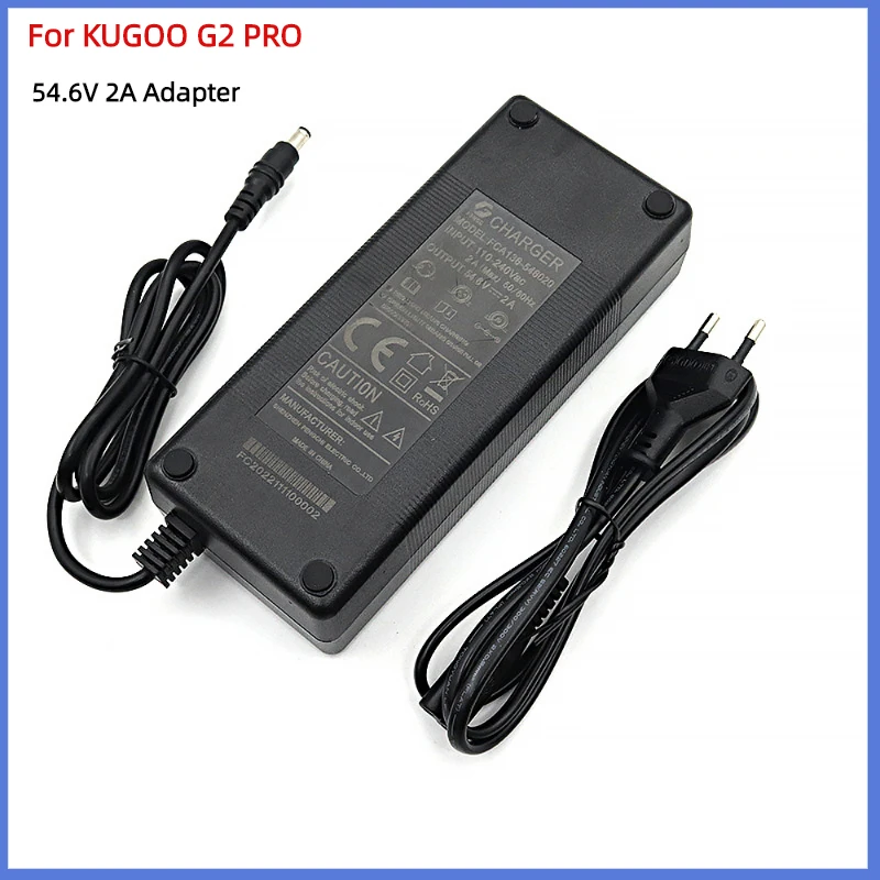 For KUGOO G2 PRO Electric Scooter Charger Spare parts 54.6V 2A Battery Charger Parts scooter Replacement Accessories
For KUGOO G2 PRO Electric Scooter Charger Spare parts 54.6V 2A Battery Charger Parts scooter Replacement Accessories