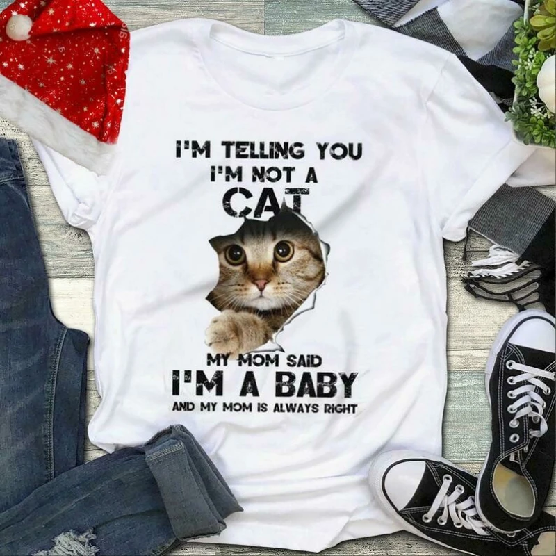 I'm Not A Cat My Mom Said I'm A Baby. Funny Cat Lovers Gift T Shirt. Short Sleeve 100% Cotton Casual T-shirts Loose Top S-3XL
I'm Not A Cat My Mom Said I'm A Baby. Funny Cat Lovers Gift T Shirt. Short Sleeve 100% Cotton Casual T-shirts Loose Top S-3XL
