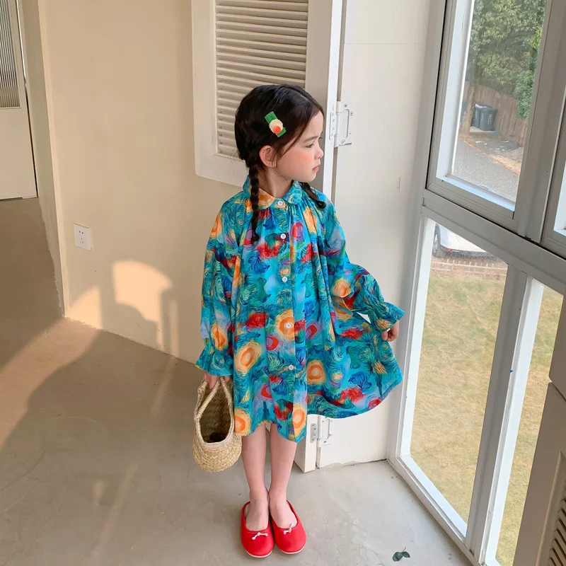 Весенняя Новинка 2022, детская одежда, темпераментная рубашка-юбка с рисунком маслом для девочек
Весенняя Новинка 2022, детская одежда, темпераментная рубашка-юбка с рисунком маслом для девочек