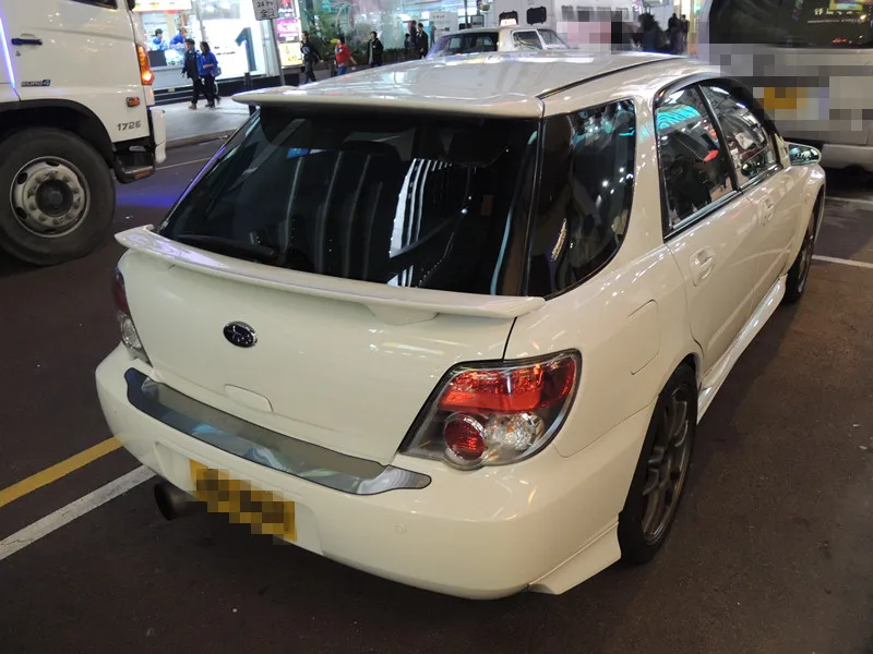 Подходит для 2002-2007 Impreza GG Wagon WRX STI Средний спойлер заднего крыла люка - купить по