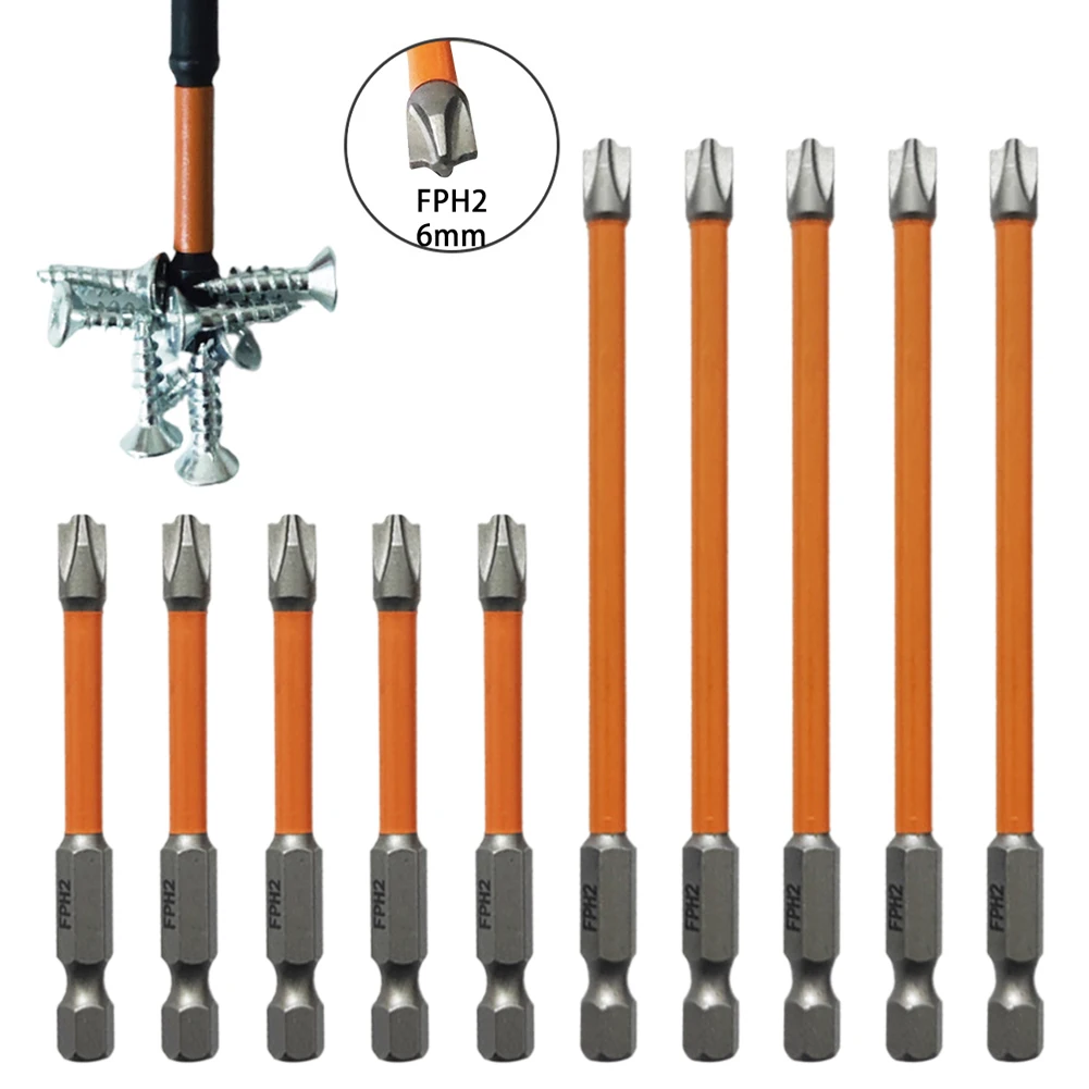5pcs 65mm/110mm Magnetic Special Slotted Cross Screwdriver Bit For Electrician FPH2 Non-Slip Disassembly Tool
5pcs 65mm/110mm Magnetic Special Slotted Cross Screwdriver Bit For Electrician FPH2 Non-Slip Disassembly Tool