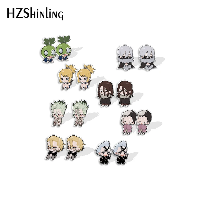 2022 Dr Stone Cartoon Print Pattern Acrylic Stud Earrings Resin Epoxy Ear Jewelry Earrings for Women
2022 Dr Stone Cartoon Print Pattern Acrylic Stud Earrings Resin Epoxy Ear Jewelry Earrings for Women
