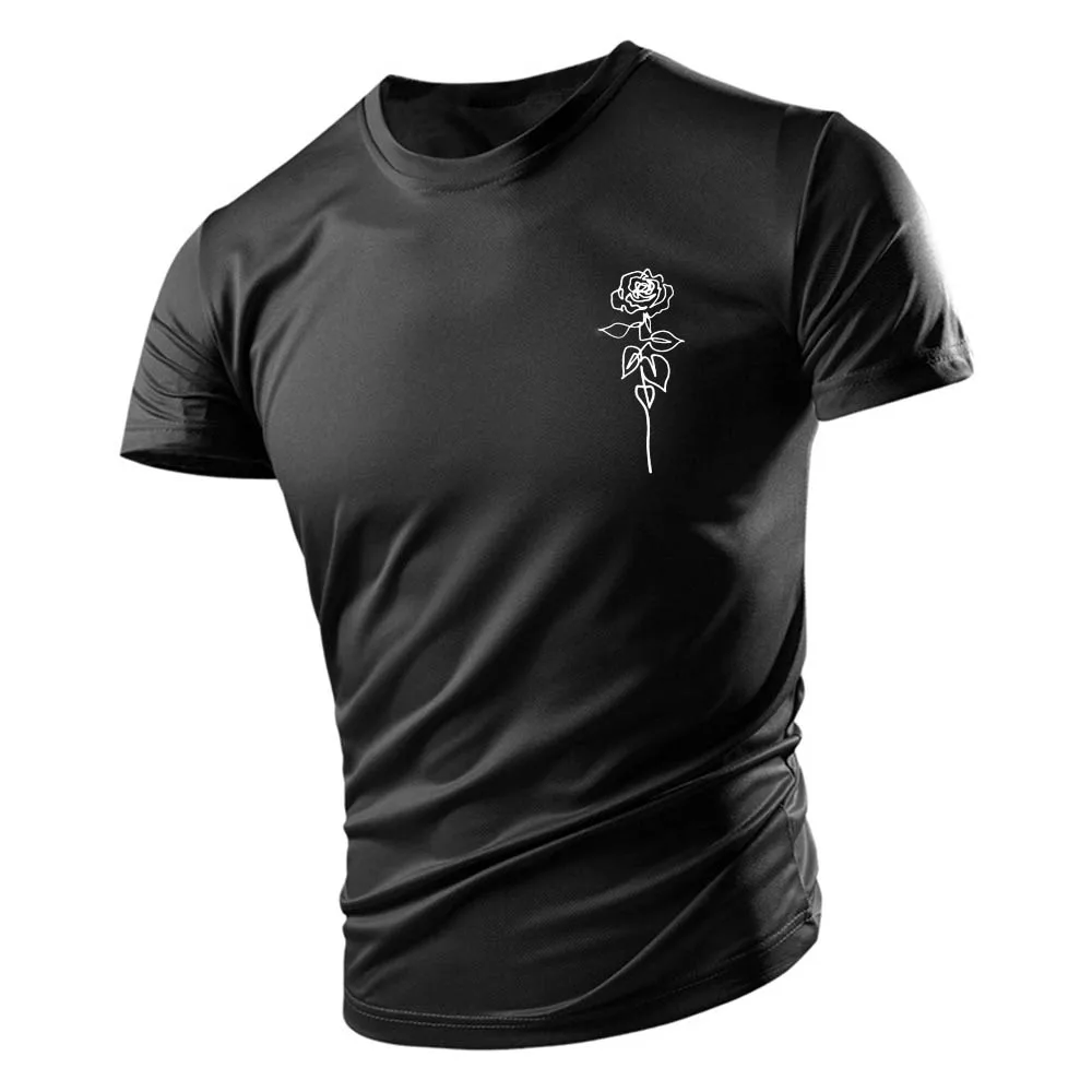 New Four Seasons Round Neck Casual Outdoor Top 2d Letter Printed Men'S Short Sleeve T-Shirt Loose And Comfortable Quick Drying
New Four Seasons Round Neck Casual Outdoor Top 2d Letter Printed Men'S Short Sleeve T-Shirt Loose And Comfortable Quick Drying