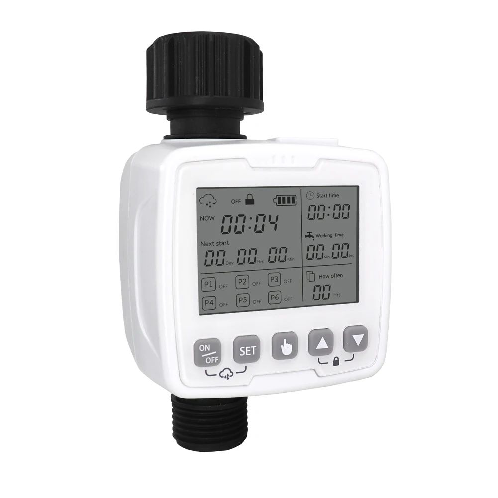 Intelligent Auto Irrigation Timer 6 Groups Timing Programs Setting Outdoor Agricultural Irrigation Garden Watering Timing Valve
Intelligent Auto Irrigation Timer 6 Groups Timing Programs Setting Outdoor Agricultural Irrigation Garden Watering Timing Valve