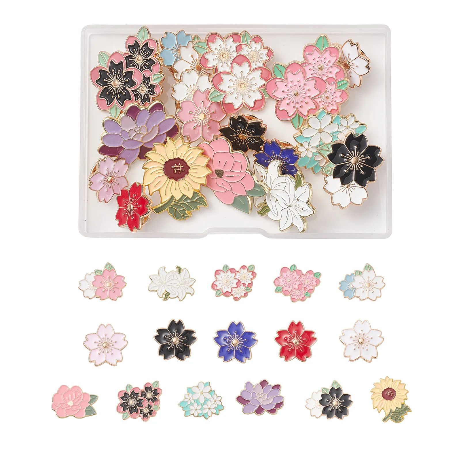 Эмалированная брошь в виде подсолнуха из цинкового сплава, 16 шт.
Эмалированная брошь в виде подсолнуха из цинкового сплава, 16 шт.