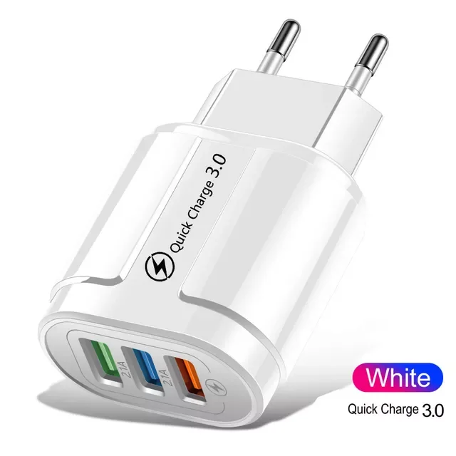 New in Quick Charge 3.0 Wall USB Charger 18W Fast Charging Adapter For iPhone Phone Tablets EU US 3 Port USB Chargers phone cas
New in Quick Charge 3.0 Wall USB Charger 18W Fast Charging Adapter For iPhone Phone Tablets EU US 3 Port USB Chargers phone cas
