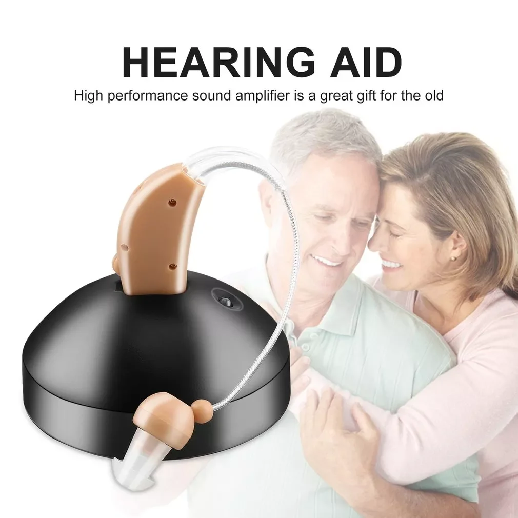 Portable Mini Hearing Aids Rechargeable Sound Voice Amplifier Behind The Ear For The Elderly Deafness Hearing Aid EU/US Plug
Portable Mini Hearing Aids Rechargeable Sound Voice Amplifier Behind The Ear For The Elderly Deafness Hearing Aid EU/US Plug