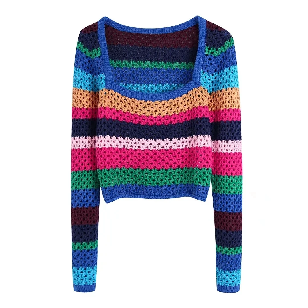 XITIMEAO Women Fashion Striped Knit Sweater Vintage Square Collar Long Sleeve Female Pullovers Chic Tops
XITIMEAO Women Fashion Striped Knit Sweater Vintage Square Collar Long Sleeve Female Pullovers Chic Tops