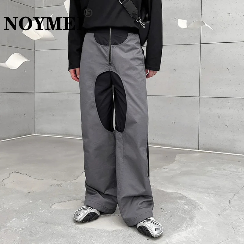 NOYMEI Autumn Personalized Double-layer Hole Design Trend Men's Straight Pants Darkwear Ruffian Handsome Casual Trousers WA1070
NOYMEI Autumn Personalized Double-layer Hole Design Trend Men's Straight Pants Darkwear Ruffian Handsome Casual Trousers WA1070