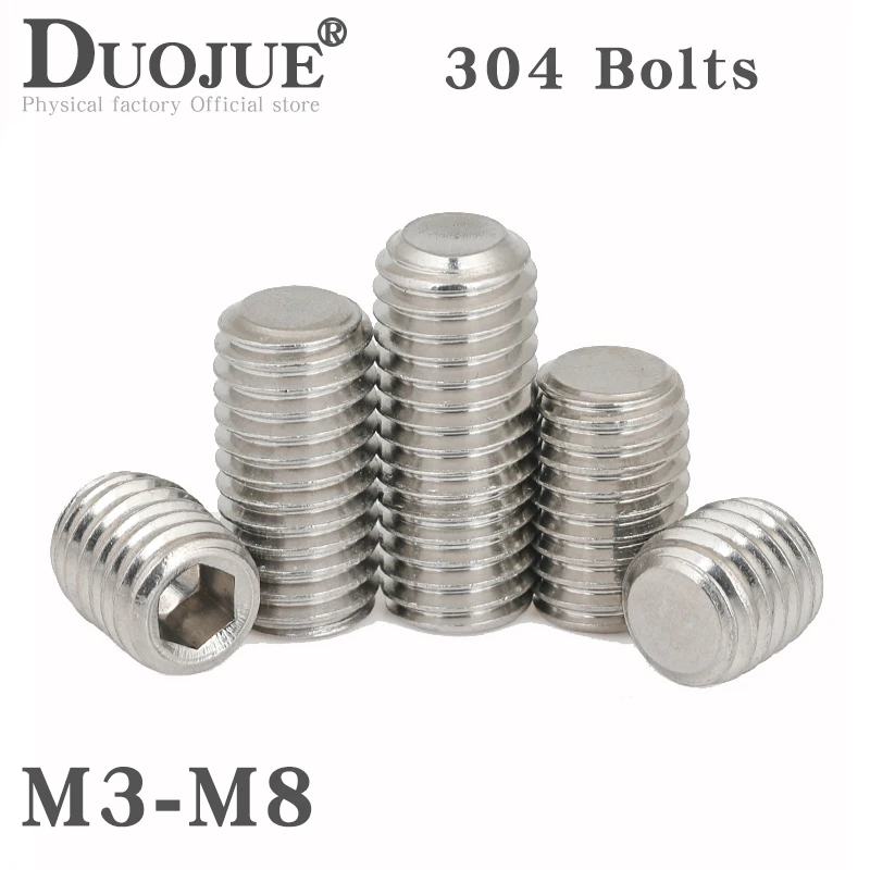Hex Socket Set Screw Cup Point Stainless Steel M2 M3 M4 M5 M6 M8 M10 Headless Hexagon Socket Grub Screw DIN916
Hex Socket Set Screw Cup Point Stainless Steel M2 M3 M4 M5 M6 M8 M10 Headless Hexagon Socket Grub Screw DIN916