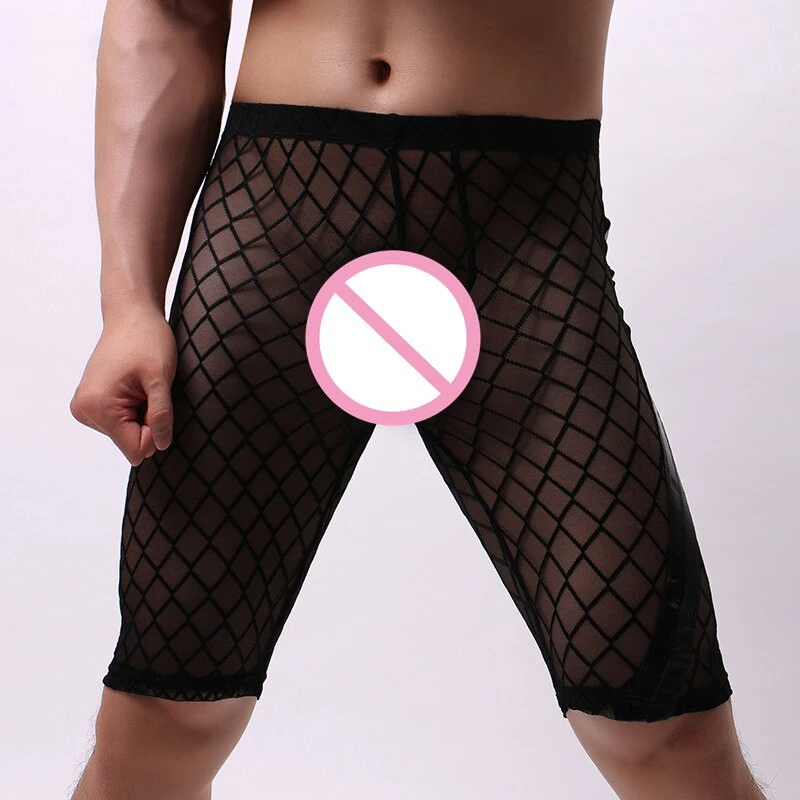 AIIOU Underwear for Men Cueca Boxer Mens Gay Sissy Transparent Grid See Through Sexy Panties Male Man Mesh Underpants Boxers
AIIOU Underwear for Men Cueca Boxer Mens Gay Sissy Transparent Grid See Through Sexy Panties Male Man Mesh Underpants Boxers