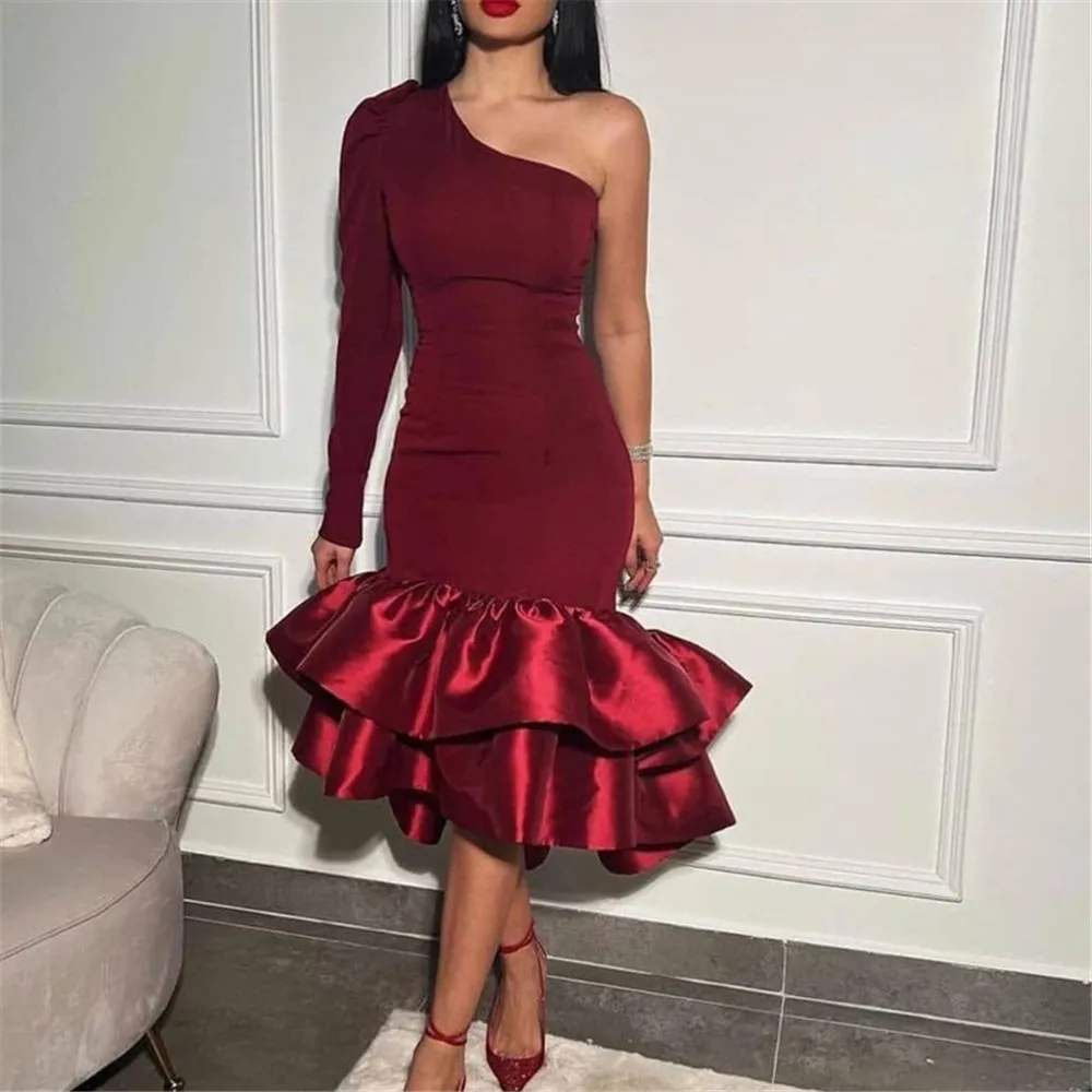 Summer Women Dress Fashion Chic Long Sleeve Diagonal Collar Solid Color Floral Ruffle Patchwork Elegant Chic Prom Dress For Lady
Summer Women Dress Fashion Chic Long Sleeve Diagonal Collar Solid Color Floral Ruffle Patchwork Elegant Chic Prom Dress For Lady
