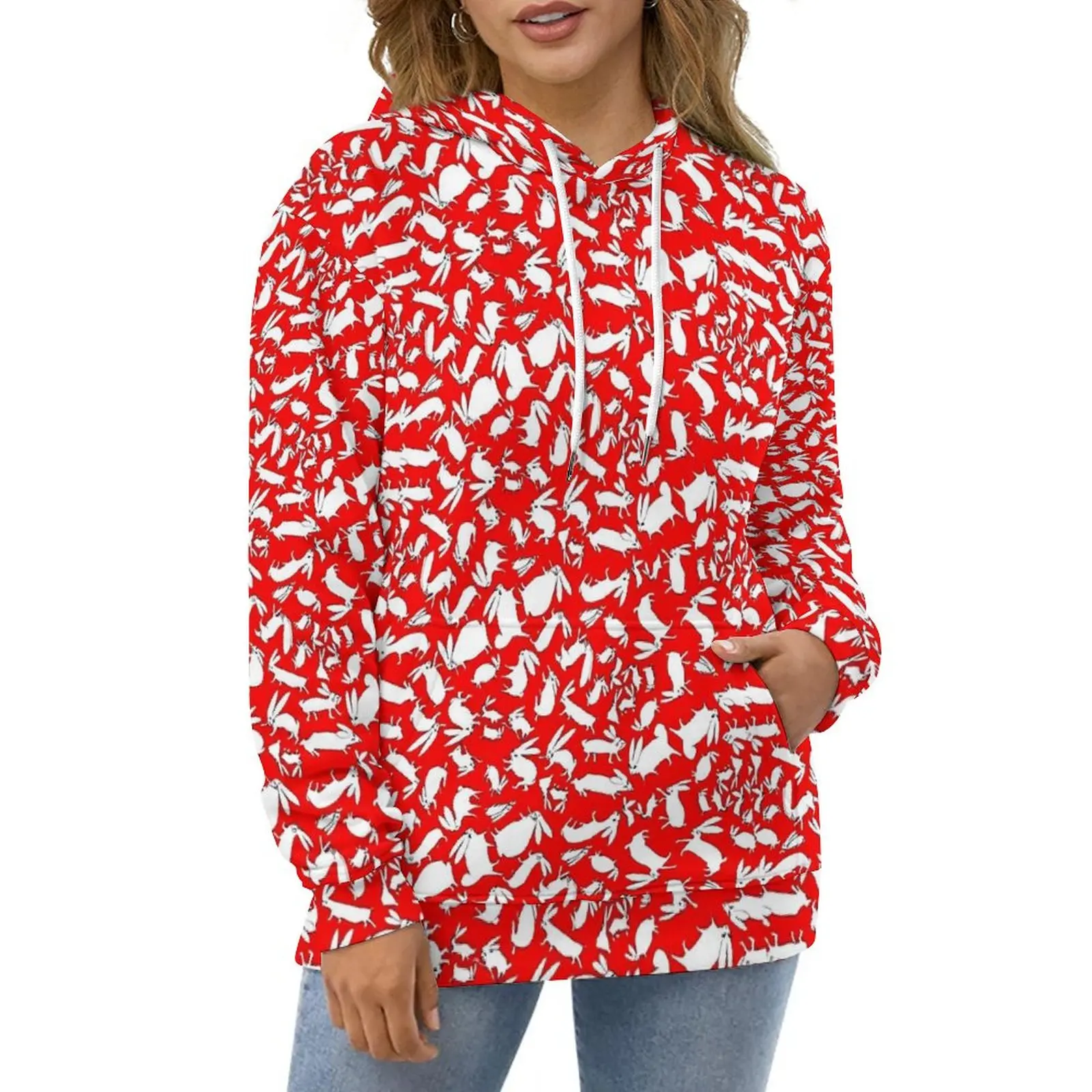 Повседневные толстовки с изображением белого кролика, кавайное животное, индивидуальная свободная толстовка с капюшоном, зимняя корейская модная одежда большого размера с длинным рукавом
Повседневные толстовки с изображением белого кролика, кавайное животное, индивидуальная свободная толстовка с капюшоном, зимняя корейская модная одежда большого размера с длинным рукавом