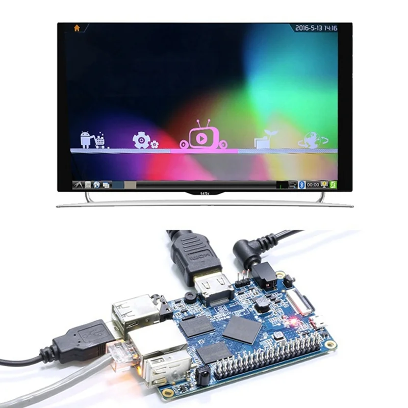 Для Orange Pi PC Arm макетная плата + чехол H3 1 ГБ DDR3 4 ядра 1,6G с открытым исходным кодом работает на Android Ubuntu Debian