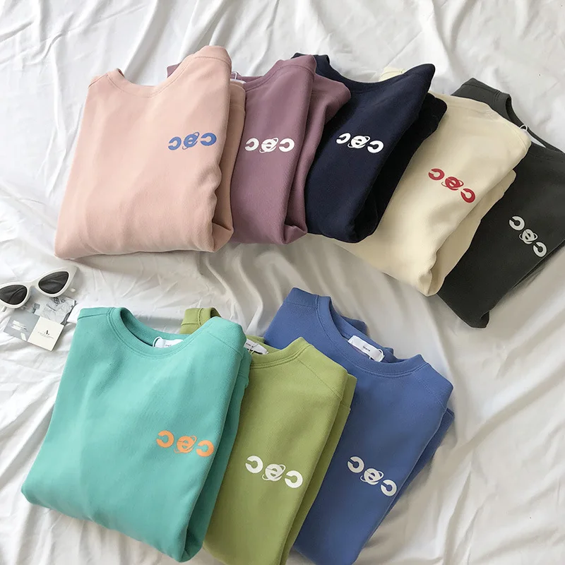 Letter Printing Pattern Plus Fleece Thick Sweater Women 2022 Autumn and Winter Harajuku Round Neck Sweater Casual Loose Fashion
Letter Printing Pattern Plus Fleece Thick Sweater Women 2022 Autumn and Winter Harajuku Round Neck Sweater Casual Loose Fashion