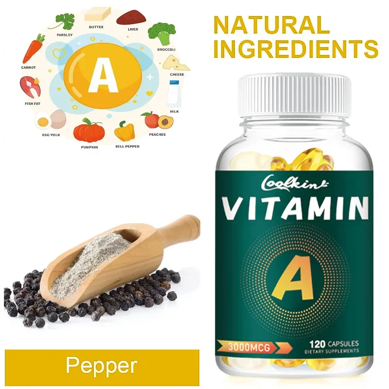 

Капсулы добавки витамина А-Поддержка здоровья, здоровья кожи и глаз, антиоксидантная активность и функция иммунной системы