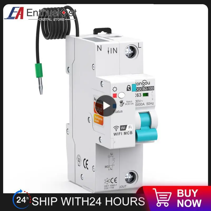 Work With Alexa Google Home Ifttt Wifi 63a Measurement Switch 63a Wireless Tuya Mcb Breaker 1p Remote Control Circuit Breaker
Work With Alexa Google Home Ifttt Wifi 63a Measurement Switch 63a Wireless Tuya Mcb Breaker 1p Remote Control Circuit Breaker