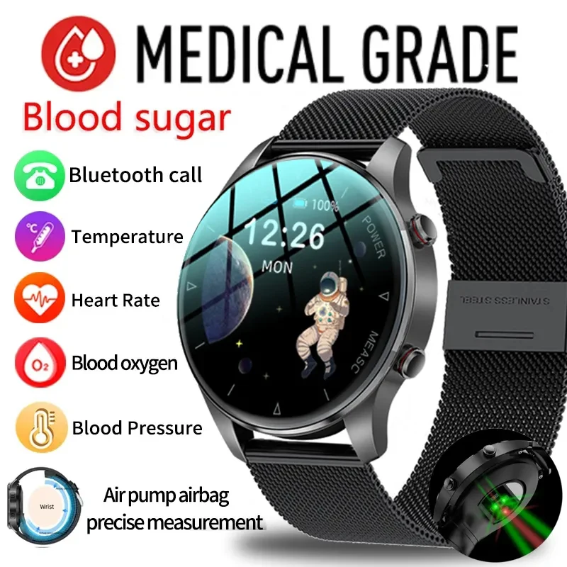 Health Blood Sugar Inflatable Strap Accurately Measure Heart Rate Blood Pressure Smart Watch Men Waterproof Sport Smartwatch+Box
Health Blood Sugar Inflatable Strap Accurately Measure Heart Rate Blood Pressure Smart Watch Men Waterproof Sport Smartwatch+Box
