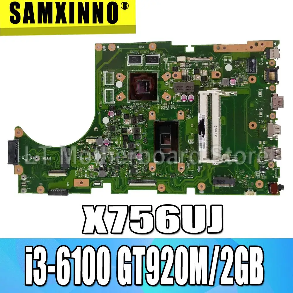 X756UJ Laptop motherboard For Asus X756U X756UWK X756UX X756UJ X756UB X756UV mainboard I3-6100/6006U GT920M/2GB DDR3 Memory slot
X756UJ Laptop motherboard For Asus X756U X756UWK X756UX X756UJ X756UB X756UV mainboard I3-6100/6006U GT920M/2GB DDR3 Memory slot