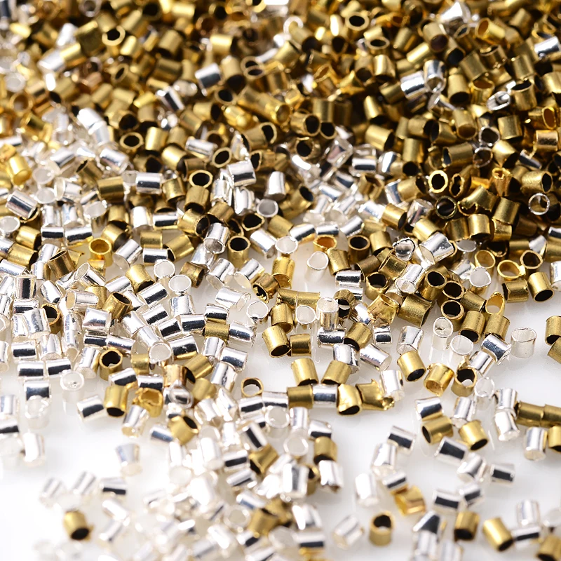 500Pcs Gold Copper Cylinder Round Tube Crimp End Beads Stopper Spacer Beads Cord Tip Wire Connectors for Jewelry Making Findings
500Pcs Gold Copper Cylinder Round Tube Crimp End Beads Stopper Spacer Beads Cord Tip Wire Connectors for Jewelry Making Findings