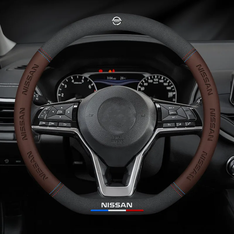 3D embossing Car Steering Wheel Cover For Nissan X-Trail Qashqai March Serena Micra Kicks 2017-2019 Altima Teana CarAccessories
3D embossing Car Steering Wheel Cover For Nissan X-Trail Qashqai March Serena Micra Kicks 2017-2019 Altima Teana CarAccessories