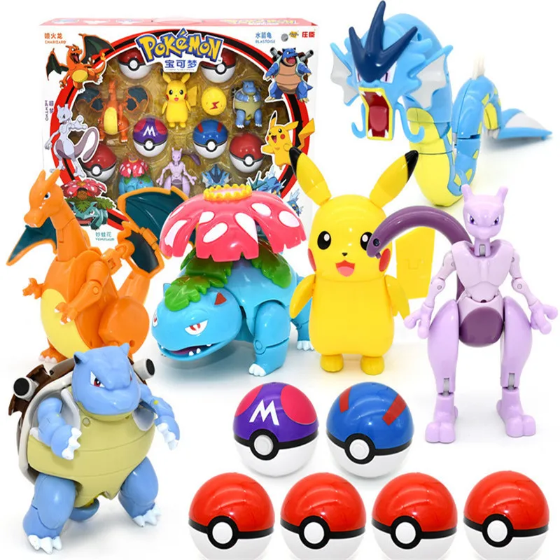 Anime Pokemon Cartoon Action Figure Pikachu Charizard Blastoise Gyarados Mewtwo Shapeshifting Doll Kids Toys Christmas Gifts
Anime Pokemon Cartoon Action Figure Pikachu Charizard Blastoise Gyarados Mewtwo Shapeshifting Doll Kids Toys Christmas Gifts