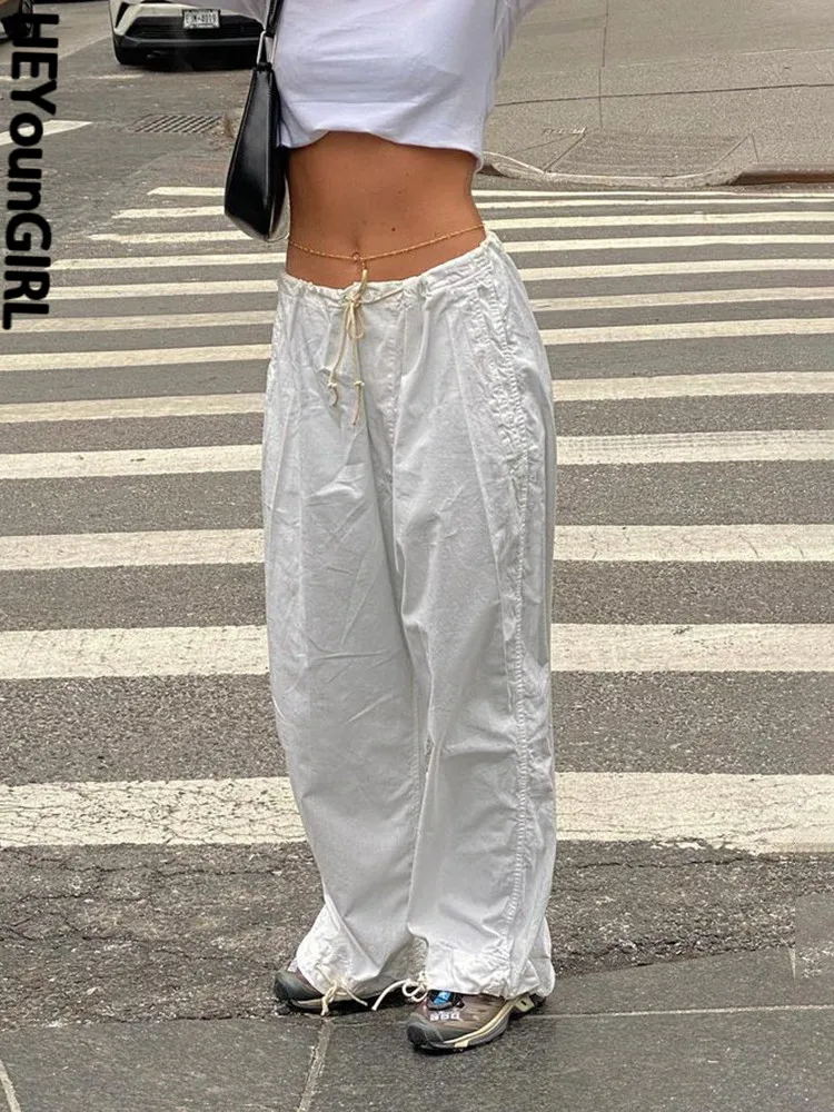 HEYounGIRL Low Waist Casual Sweatpants Fashion Streetwear Basic Women Y2K Wide Leg Pants Harajuku Sporty Joggers Solid Trousers 
HEYounGIRL Low Waist Casual Sweatpants Fashion Streetwear Basic Women Y2K Wide Leg Pants Harajuku Sporty Joggers Solid Trousers