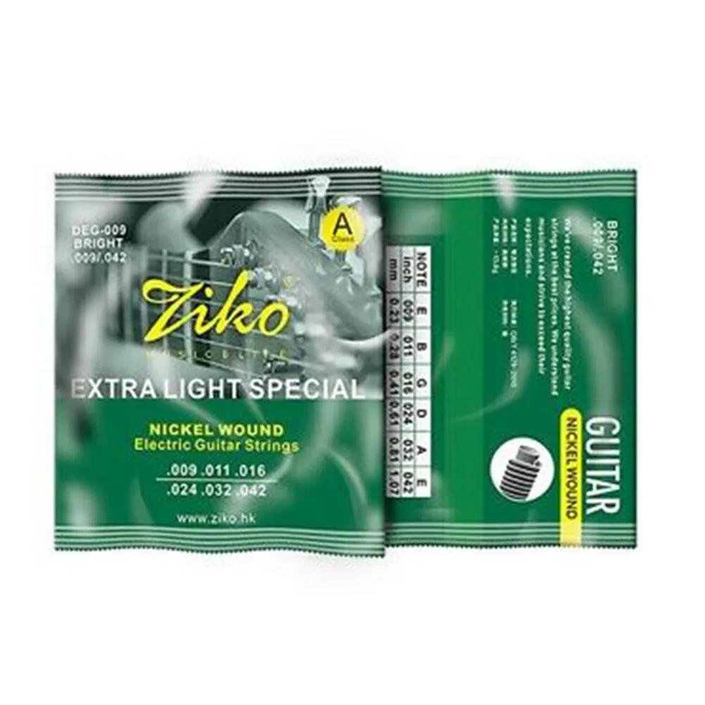 3 Packs - Ziko Electric Guitar Strings Set Nickel Wound Extra Light Soft Electric DEG-009 Guitar Parts Musical Instrument
3 Packs - Ziko Electric Guitar Strings Set Nickel Wound Extra Light Soft Electric DEG-009 Guitar Parts Musical Instrument