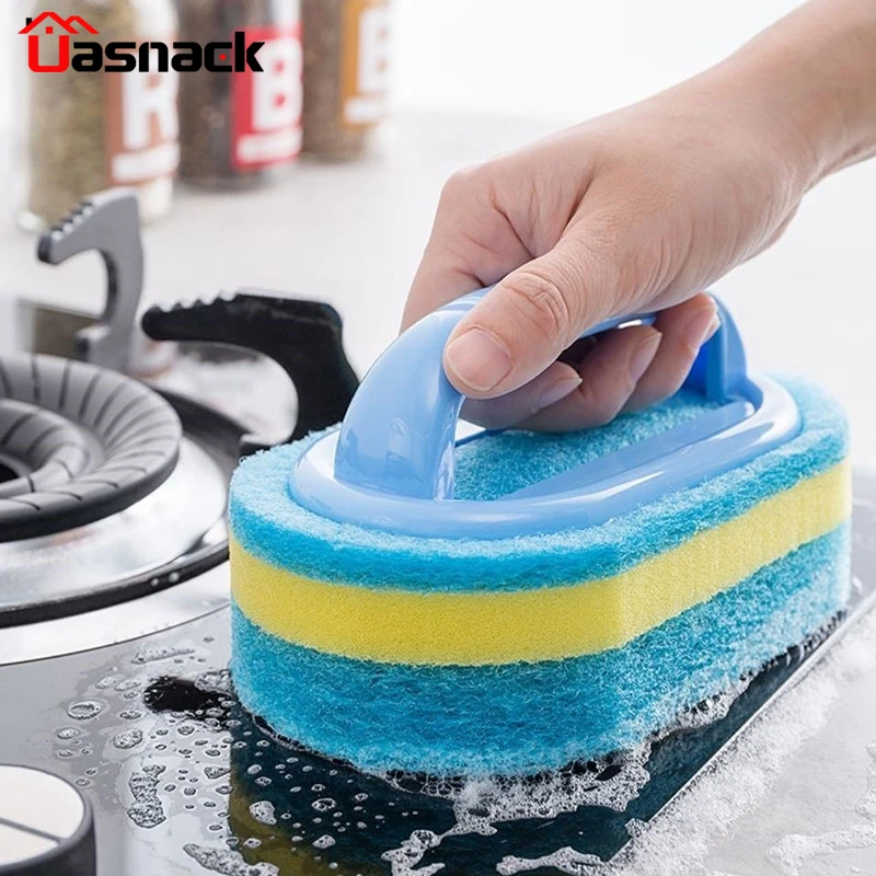 Kitchen bathroom cleaning sponge brush Glass Wall with Handle sponge brush Tub Toilet Ceramic Window Slot cleaning tools 
Kitchen bathroom cleaning sponge brush Glass Wall with Handle sponge brush Tub Toilet Ceramic Window Slot cleaning tools