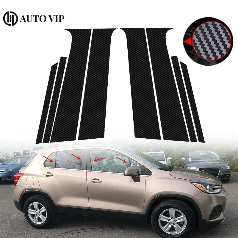 8Pcs Car Door Window Pillar Posts Trim Covers Black Decoration Sticker for Chevrolet Trax carbon fibre 2015-2021 Car accessories
8Pcs Car Door Window Pillar Posts Trim Covers Black Decoration Sticker for Chevrolet Trax carbon fibre 2015-2021 Car accessories