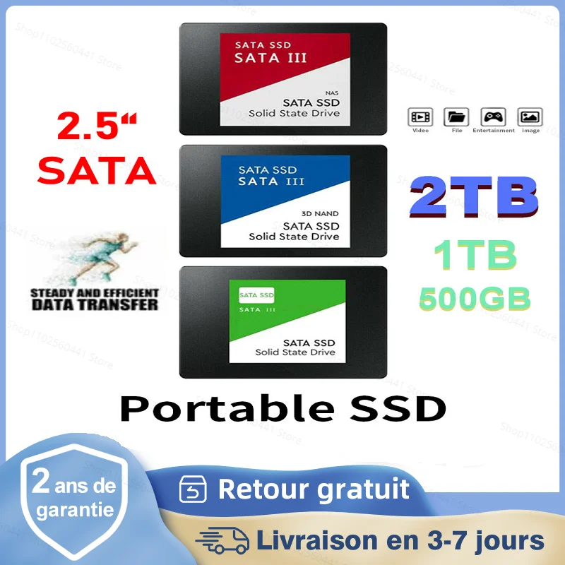 500GB Solid State Drive 1TB M.2 SATA Interface Network Storage 2TB SSD Solid State Drive Hard Disk High Capacity For Laptops
500GB Solid State Drive 1TB M.2 SATA Interface Network Storage 2TB SSD Solid State Drive Hard Disk High Capacity For Laptops