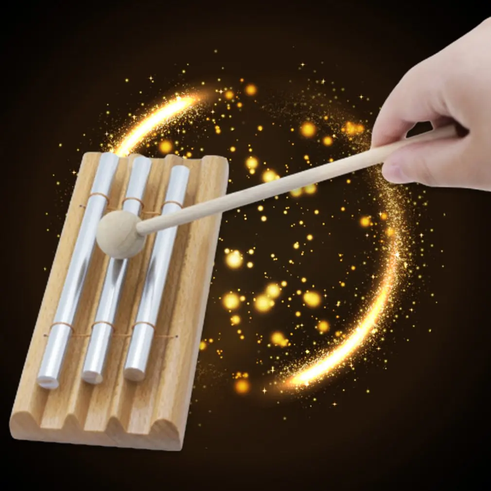 Three Tone Wind Xylophone Knocking Bell Chimes Piano with Stick Percussion Instrument For Children Kids Musical Gift Toys
Three Tone Wind Xylophone Knocking Bell Chimes Piano with Stick Percussion Instrument For Children Kids Musical Gift Toys