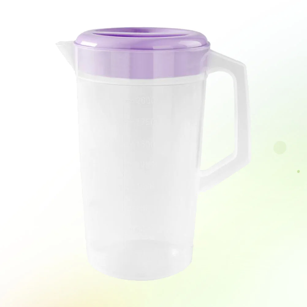 

Blush Set Water Cup Set Beverage Jar 23*10CM Cold Water Pitcher Plastic Violet Plastic Pitcher Set Iced Tea Pitcher Drink Jug