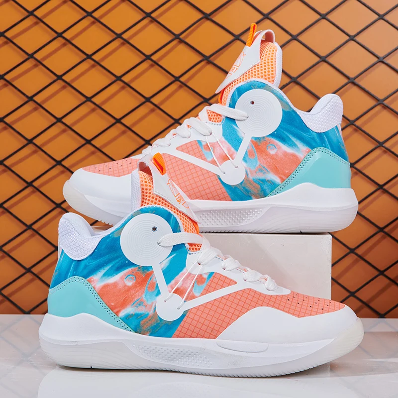 High Top Basketball Shoes For Kids Boys Soft Leather Breathable Lace Up Anti-slip MD Sole Sports Sneakers Outdoor Training Shoes
High Top Basketball Shoes For Kids Boys Soft Leather Breathable Lace Up Anti-slip MD Sole Sports Sneakers Outdoor Training Shoes