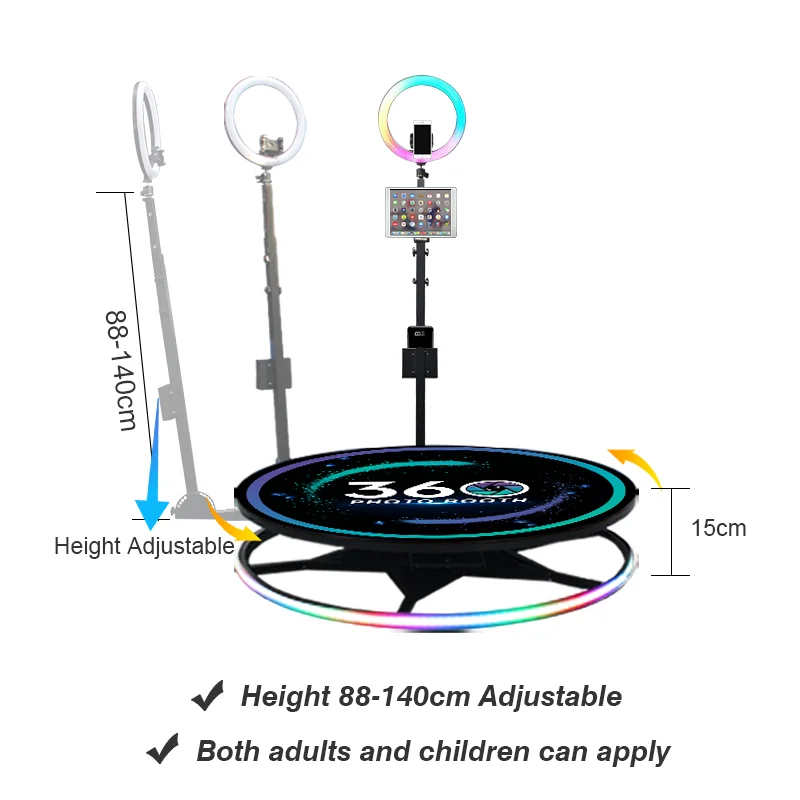 Video camera portable 360 degree photo booth wireless automatic rotating selfie wedding business photobooth
Video camera portable 360 degree photo booth wireless automatic rotating selfie wedding business photobooth