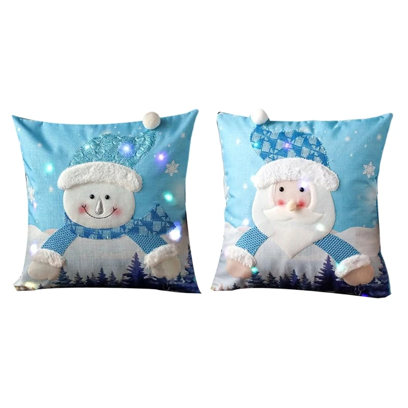 Christmas Throw Pillow with Light Santa Snowman Back Cushion Decor Accessory for New Year Wedding Birthday Party Decor
Christmas Throw Pillow with Light Santa Snowman Back Cushion Decor Accessory for New Year Wedding Birthday Party Decor