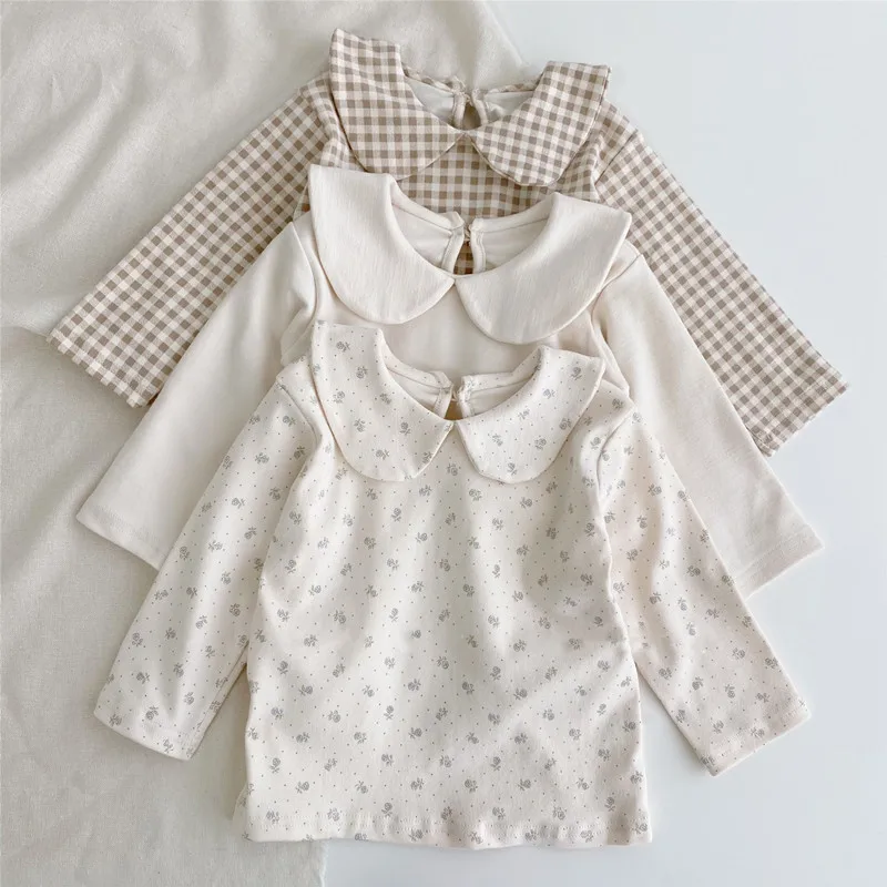 Autumn Sweet Korean Style Long sleeve Newborn Baby Girls Pullovers T-shirts Plaid Floral Fashion Infant Kids Clothes Tees Tops
Autumn Sweet Korean Style Long sleeve Newborn Baby Girls Pullovers T-shirts Plaid Floral Fashion Infant Kids Clothes Tees Tops