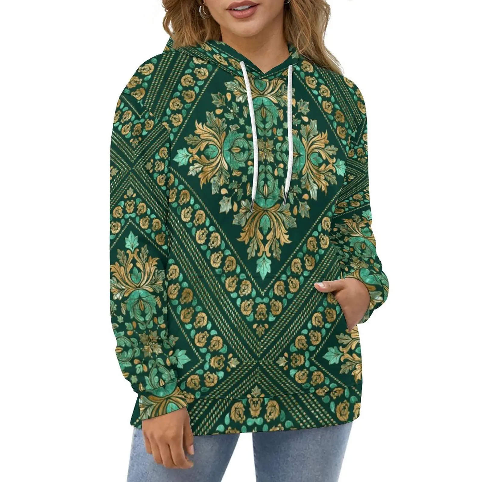 Baroque Print Casual Hoodies Vintage Damask Elegant Graphic Loose Hoodie Autumn Long Sleeve Streetwear Oversized Clothing Gift
Baroque Print Casual Hoodies Vintage Damask Elegant Graphic Loose Hoodie Autumn Long Sleeve Streetwear Oversized Clothing Gift