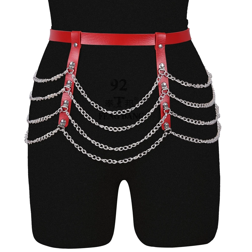Red Garter Belt Goth Leather Harness Sexy Erotic Lingerie Thigh Body Bondage Leg Suspender Cage Waist Sword Belt Stocking
Red Garter Belt Goth Leather Harness Sexy Erotic Lingerie Thigh Body Bondage Leg Suspender Cage Waist Sword Belt Stocking