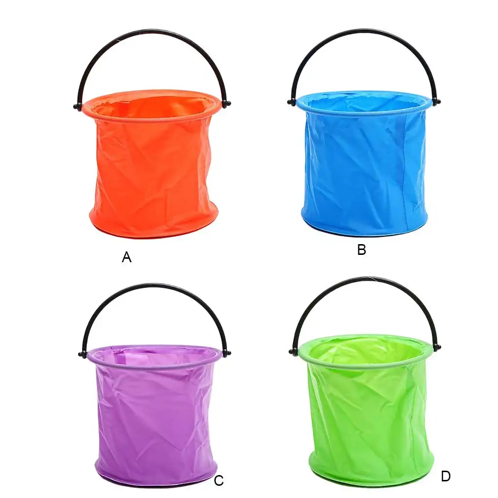 

Toddlers Fishing Catching Net Folding Fish Bucket Fishnet Catcher Retractable Water Toy Garden Color Random Green