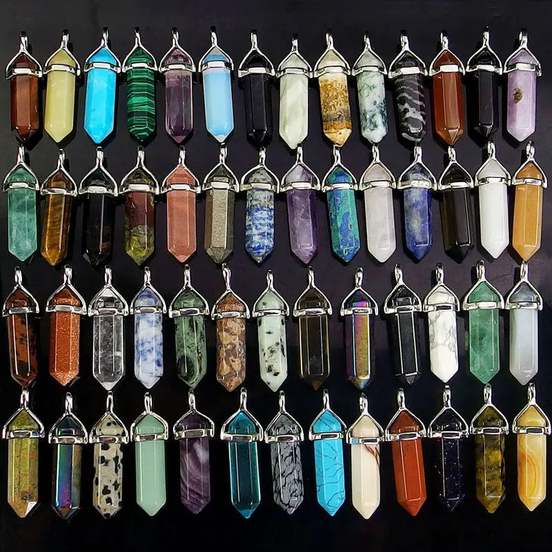 Natural Quartz Crystal Stone Pendant Hexagonal Prism Point Chakra Healing Charms Pendentif for Women Necklace Jewelry Making
Natural Quartz Crystal Stone Pendant Hexagonal Prism Point Chakra Healing Charms Pendentif for Women Necklace Jewelry Making