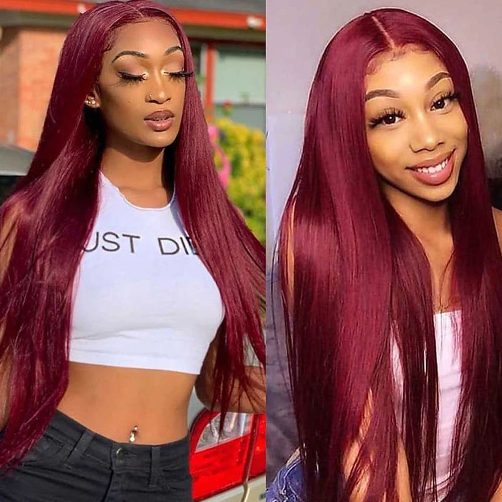 Burgundy Synthetic Wig Long Straight Lace Front Wig for Black Women 99j Wine Red Natural Hair Wig Baby Hair Wigs Cosplay Daily
Burgundy Synthetic Wig Long Straight Lace Front Wig for Black Women 99j Wine Red Natural Hair Wig Baby Hair Wigs Cosplay Daily