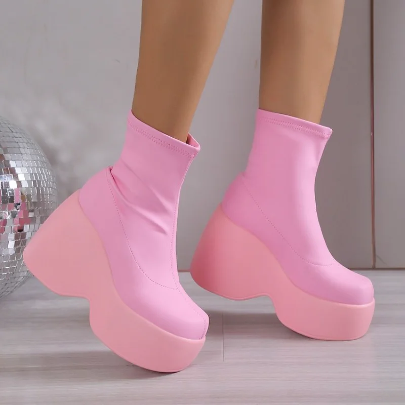 New Gothic Style Sexy Elegant Thick Sole Women's Ankle Boots Large Size 43 Walking Comfortable Women's Shoes Thick Sole Shoes
New Gothic Style Sexy Elegant Thick Sole Women's Ankle Boots Large Size 43 Walking Comfortable Women's Shoes Thick Sole Shoes