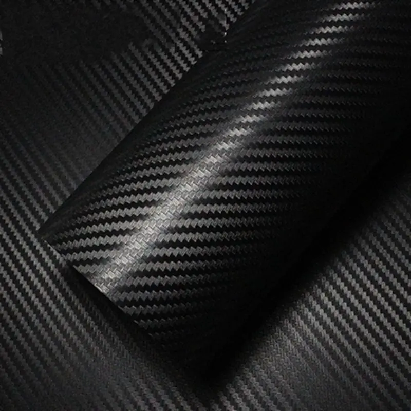 

width 400mm 1m Prenium Air Bubble Free Black 3D Carbon Fiber Vinyl Car Wrap Film Waterproof Motorcycle Decal Sticker Car Styling