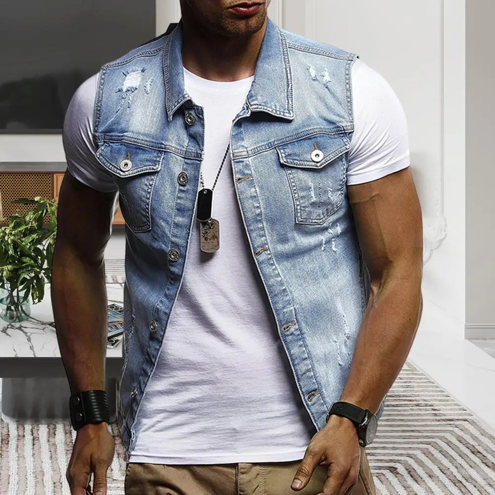 Denim Jacket Solid Color Autumn Waistcoat Wear-resistant Sleeveless Autumn Waistcoat
Denim Jacket Solid Color Autumn Waistcoat Wear-resistant Sleeveless Autumn Waistcoat